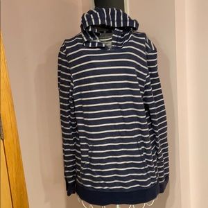 Blue & white stripes hoodie